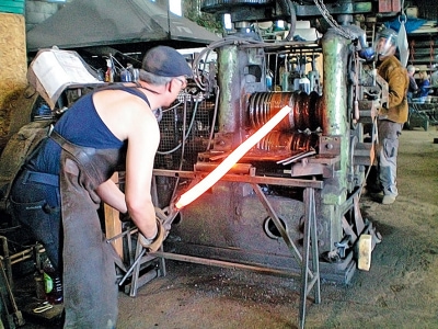 Passing through the rolls