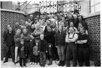 Group photo at the Globe Gates forge-in