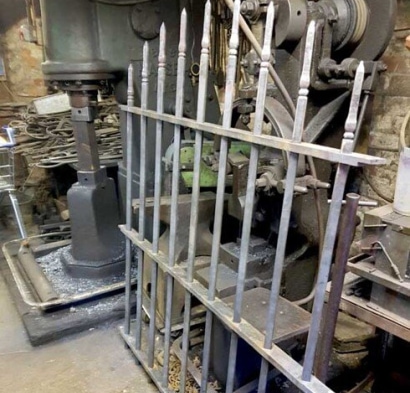 a section of blacksmith workshop