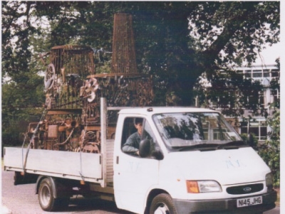 Blacksmiths Needle. Transporting segments between forge-ins