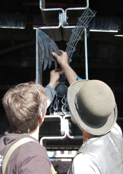 Foundry Boxes, sculpture installed at 'Enginuity', IronbridgePhoto: Lorraine Taylor