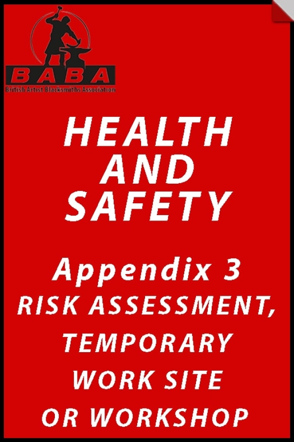 Banner Image of Health and Safety Appendix 3 - Risk Assessment, Temporary Work Site