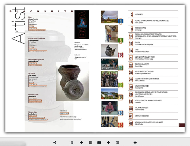 Magazine Archive - Contents page