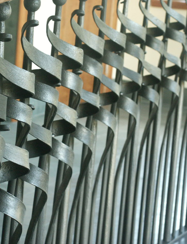 Traditional UK blacksmith metal artwork