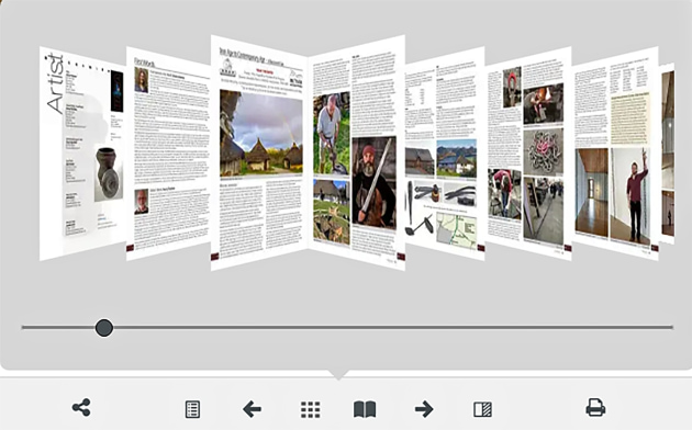 Magazine Archive - Swipe-through view