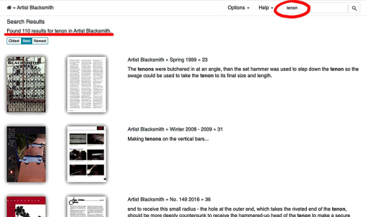 Magazine Archive - Tenon search results